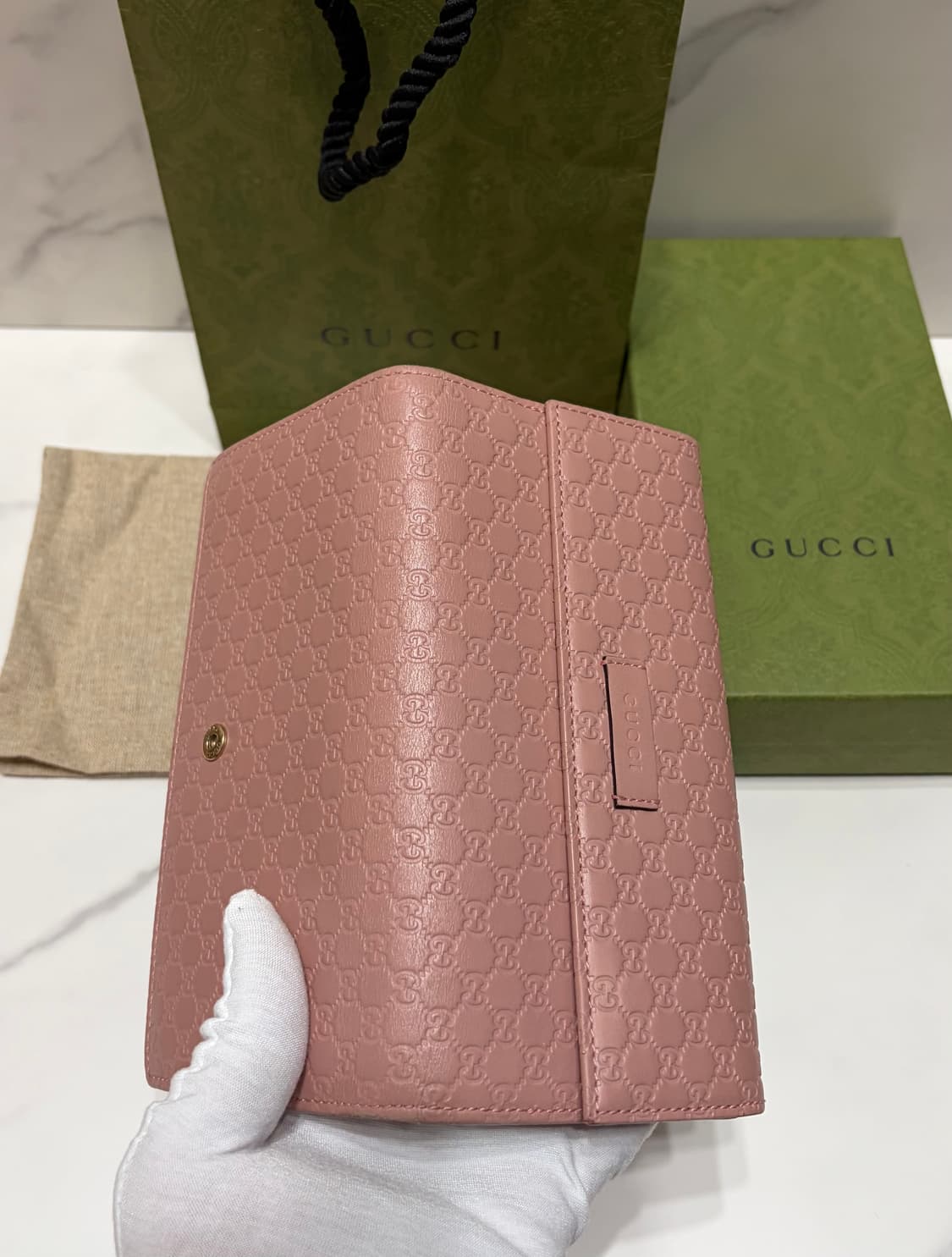 [정품] 구찌마이크시마 핑크 장지갑 상품이미지7