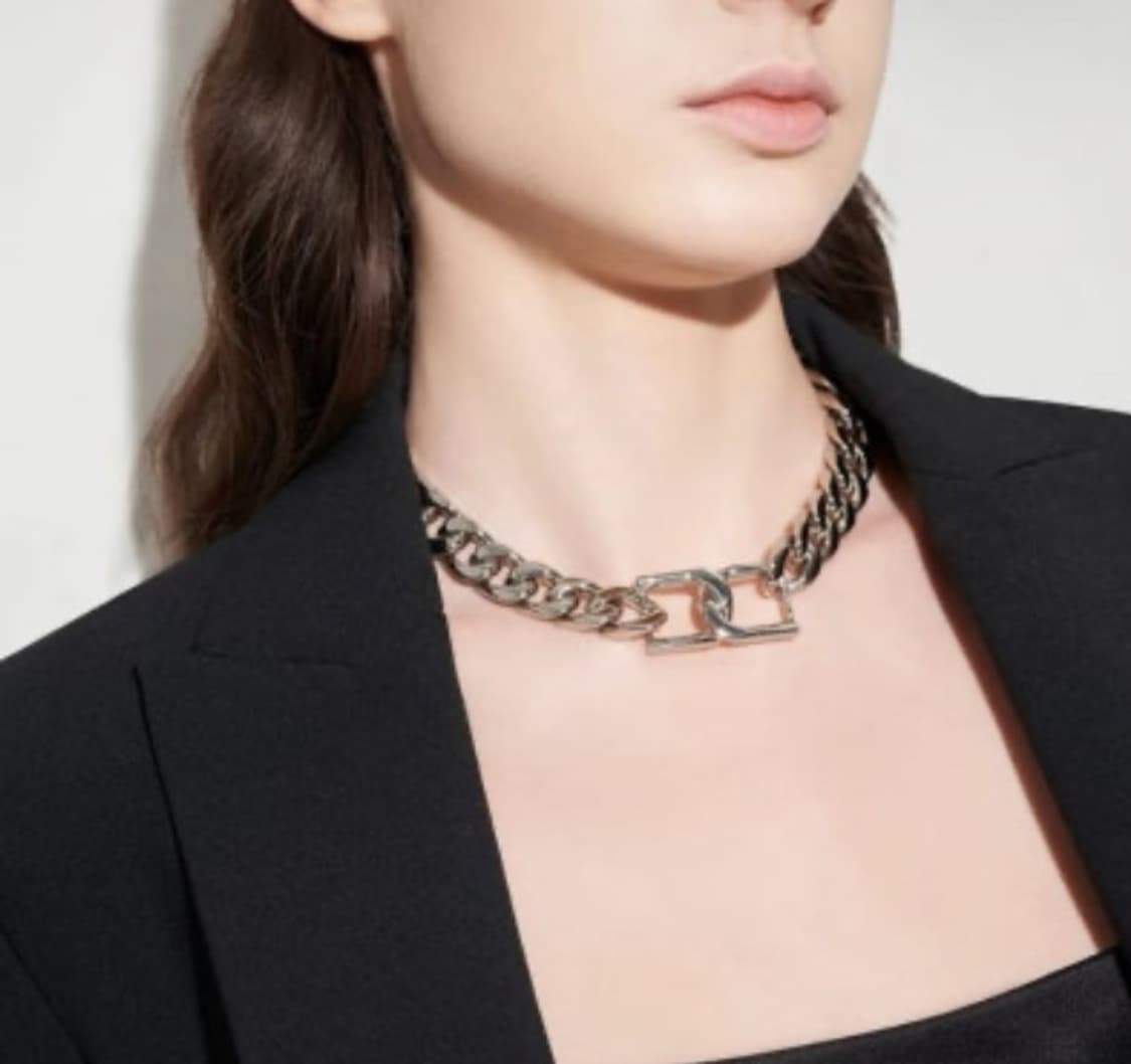 찰스앤키스 게빈 체인 링크 초커 목걸이 실버 상품이미지3