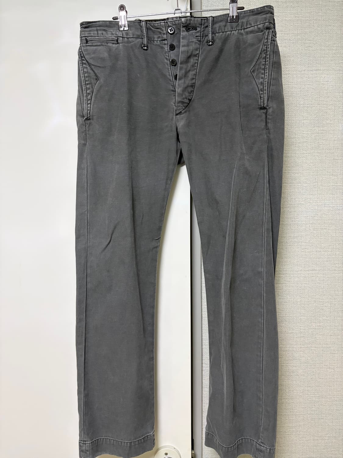 더블알엘 rrl 그레이 가먼트다잉 클래식 핏 워크팬츠 31/30 상품이미지1