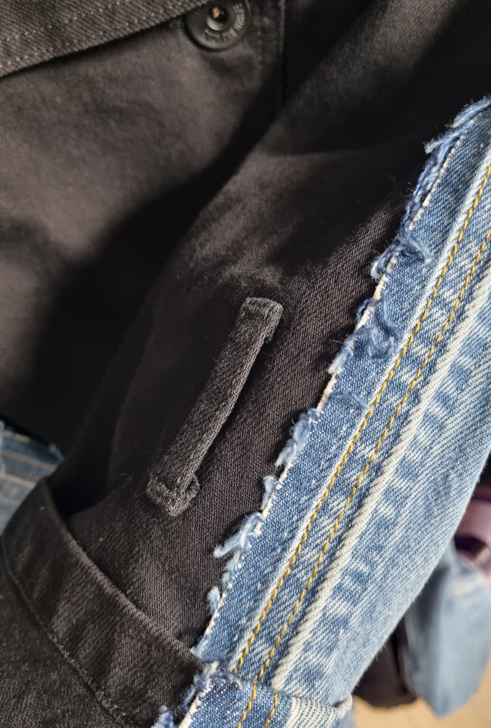 새상품) 디젤 데님앤 블랙 여성 트렌치 코트 상품이미지4