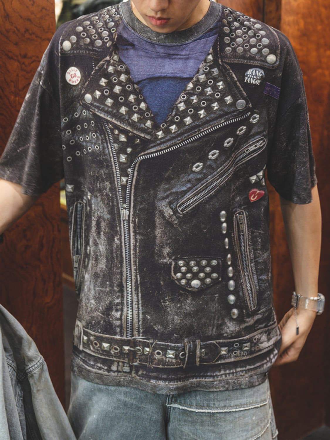 카미야  25ssTrompe Ioeil Print 오버핏 반팔티셔츠 상품이미지1