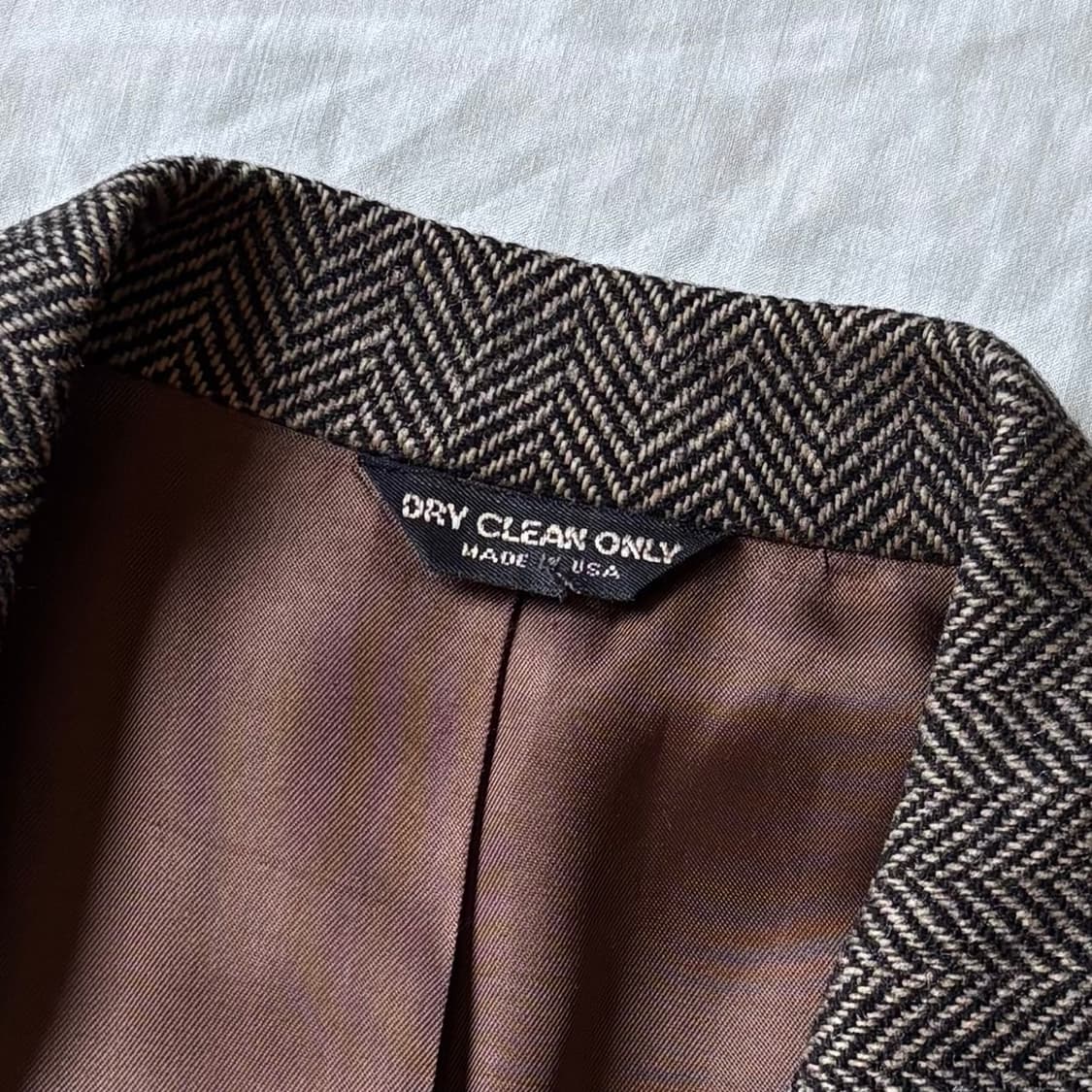 [100] 80s USA ORVIS 울 헤링본 트위드 2B 스포츠자켓 상품이미지3