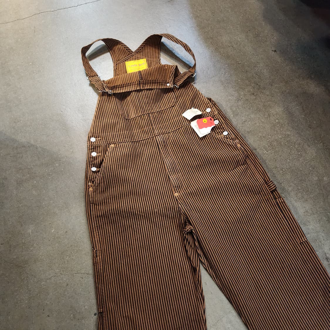 미사용)리바이스 레드탭 히코리 데님 오버롤 멜빵바지 L 상품이미지1