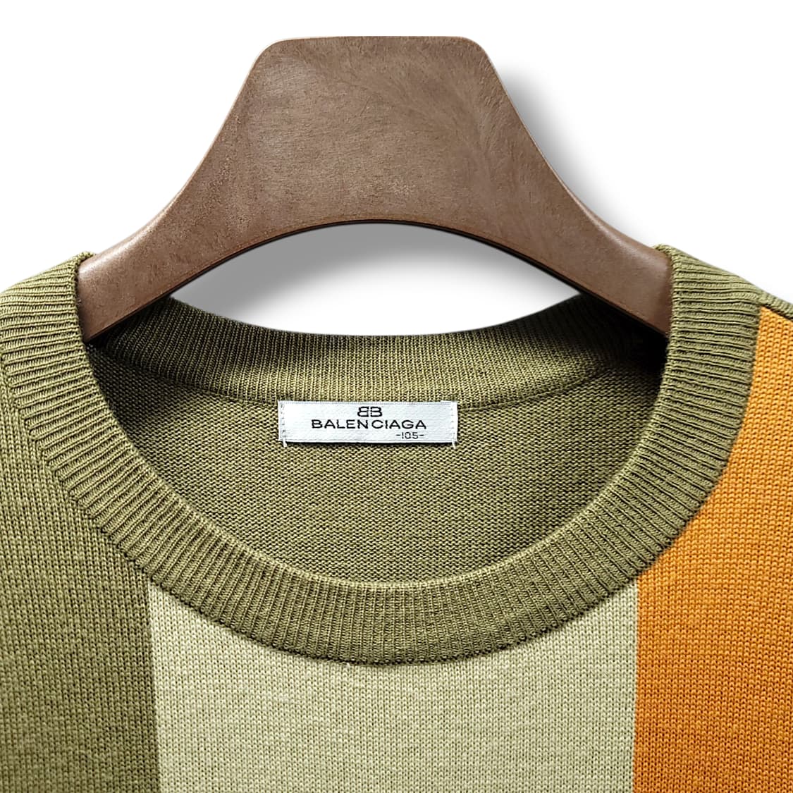 [105] 발렌시아가 골프 브라운 테디 빈티지 자수 니트 상품이미지8