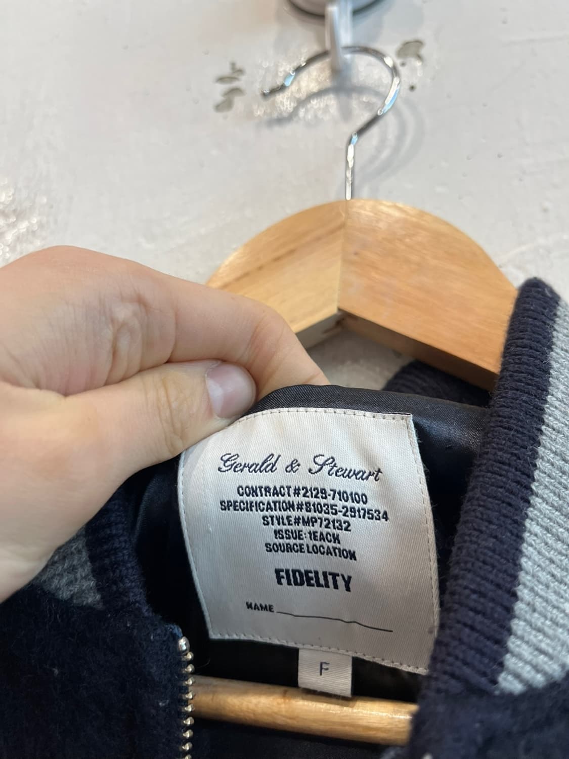 FIDELITY 피델리티 퓨어울 블루종 자켓 네이비 우먼즈 상품이미지4