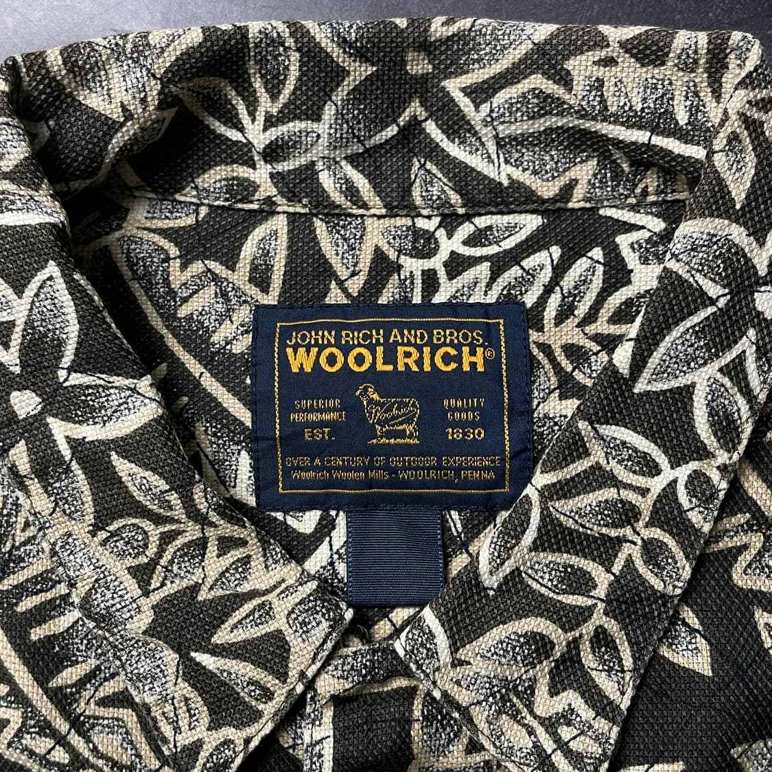 WOOLRICH 울리치 빈티지 트로피컬 반팔 셔츠 A00792 상품이미지10