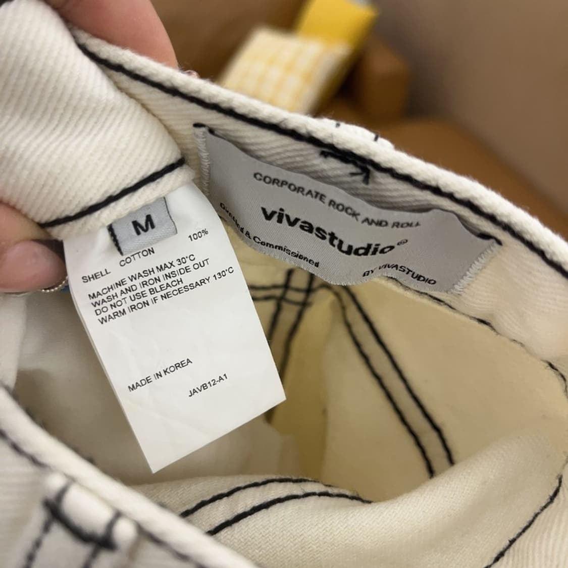 비바스튜디오 빈티지 카펜터 스케치라인 코튼팬츠 M C07631 상품이미지7