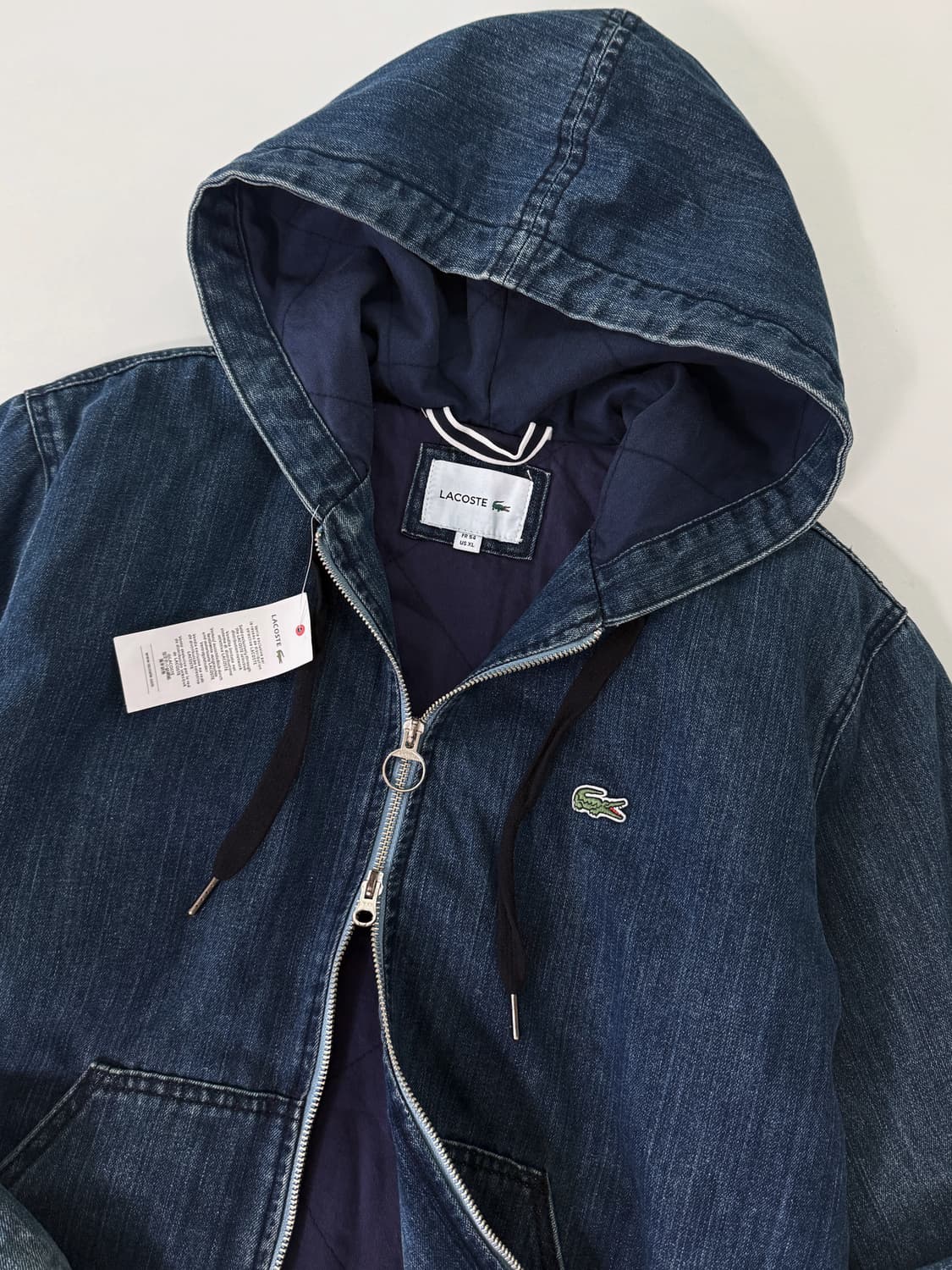 라코스테 루즈핏 00‘s 데님 액티브 후드 점퍼 상품이미지4