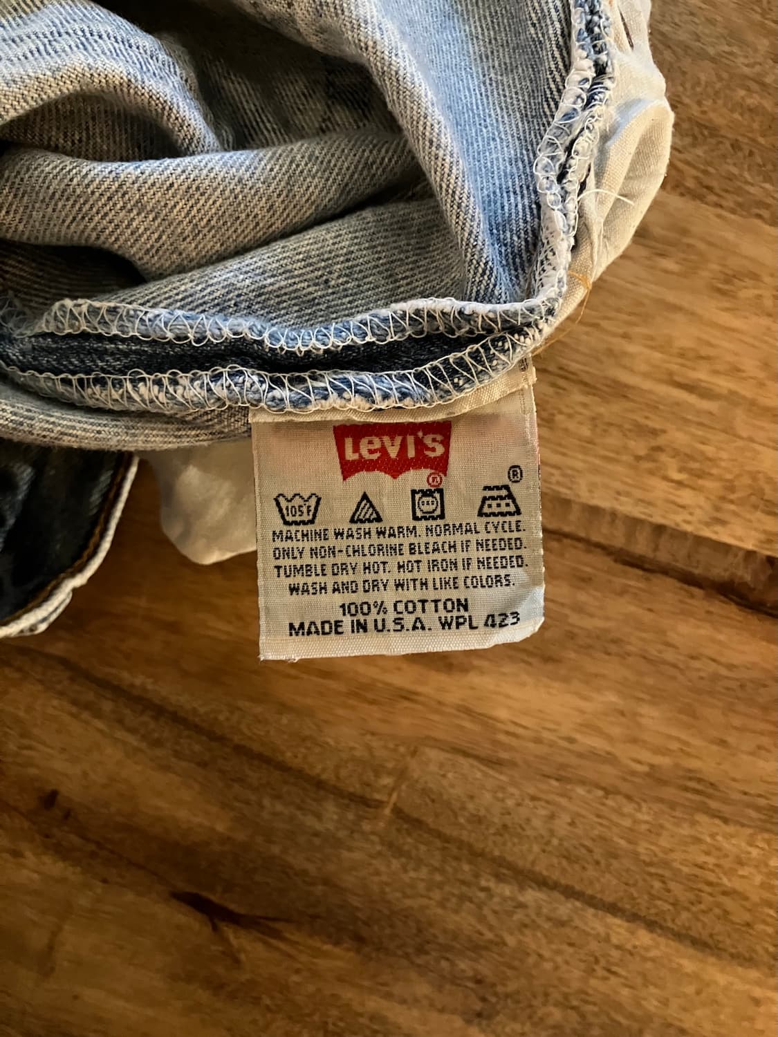 90s USA 빈티지 리바이스 501 데님 팬츠 상품이미지9