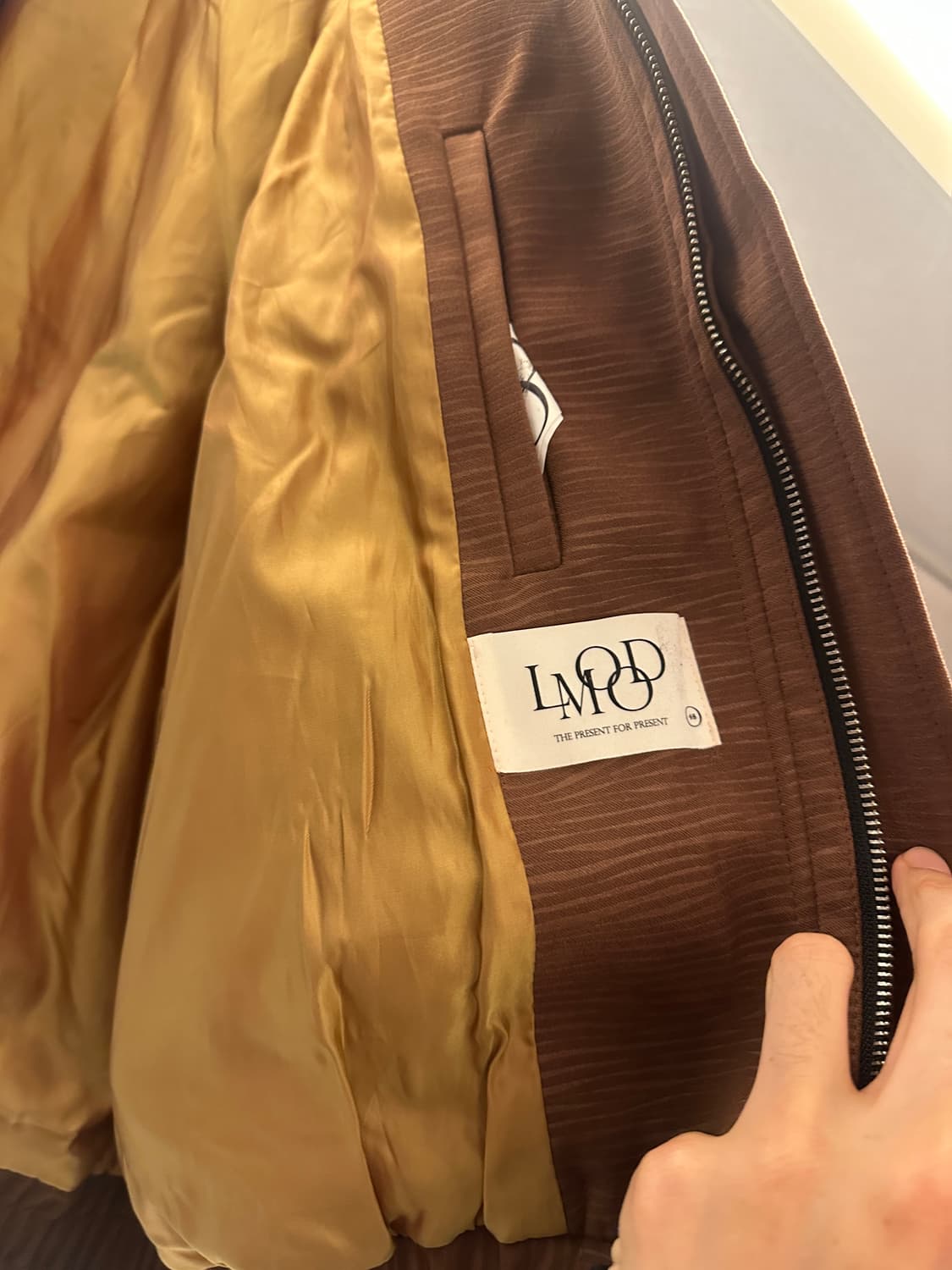 상태 최상) 엘무드 코듀로이 카라 집업 블루종 상품이미지5