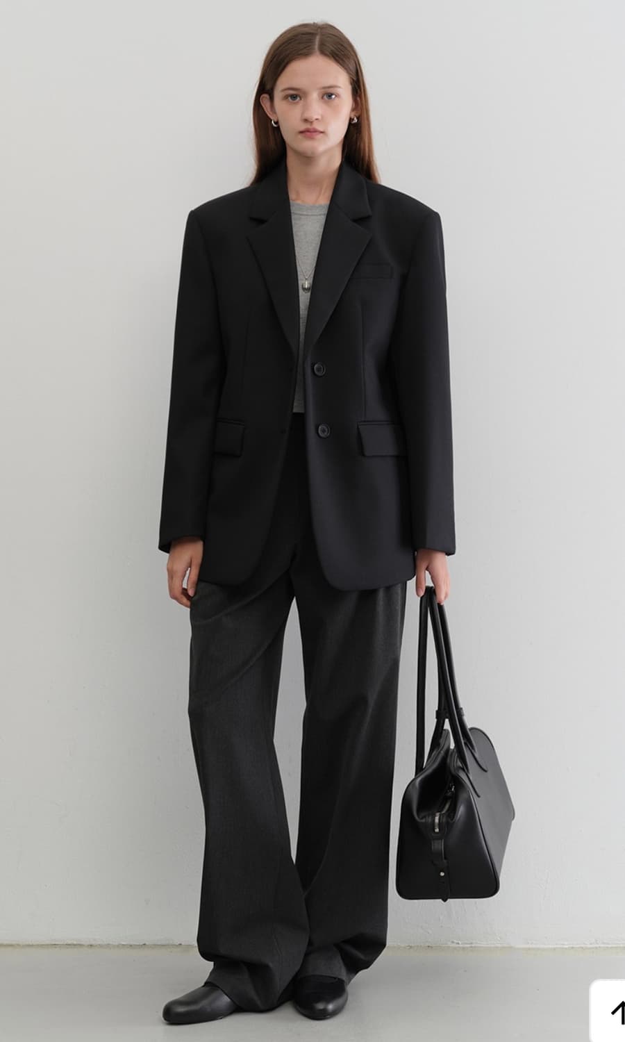 던스트 2버튼 울 블레이저 자켓 상품이미지2