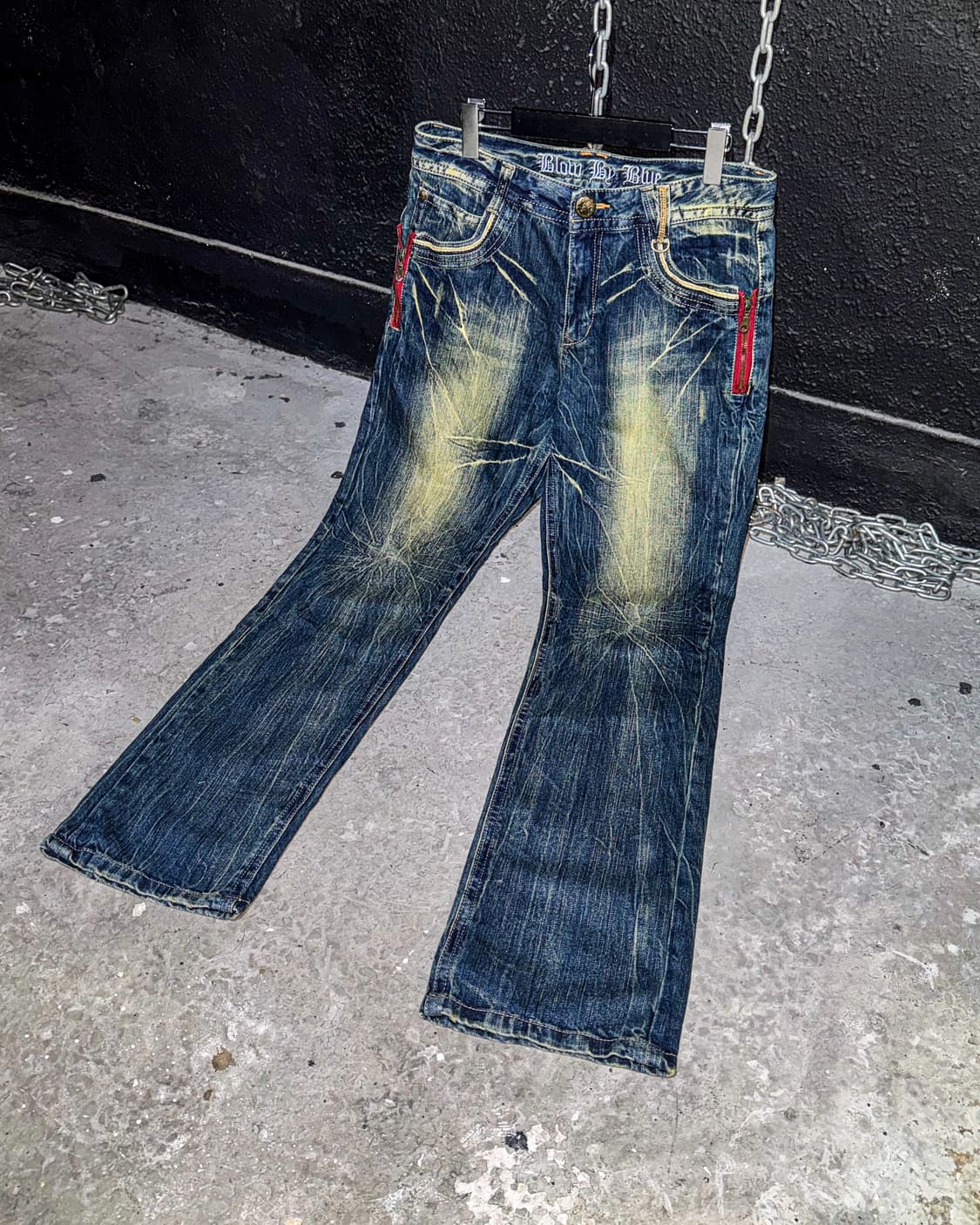 Blow By Blue – Vintage Zip Detail Straig 상품이미지1