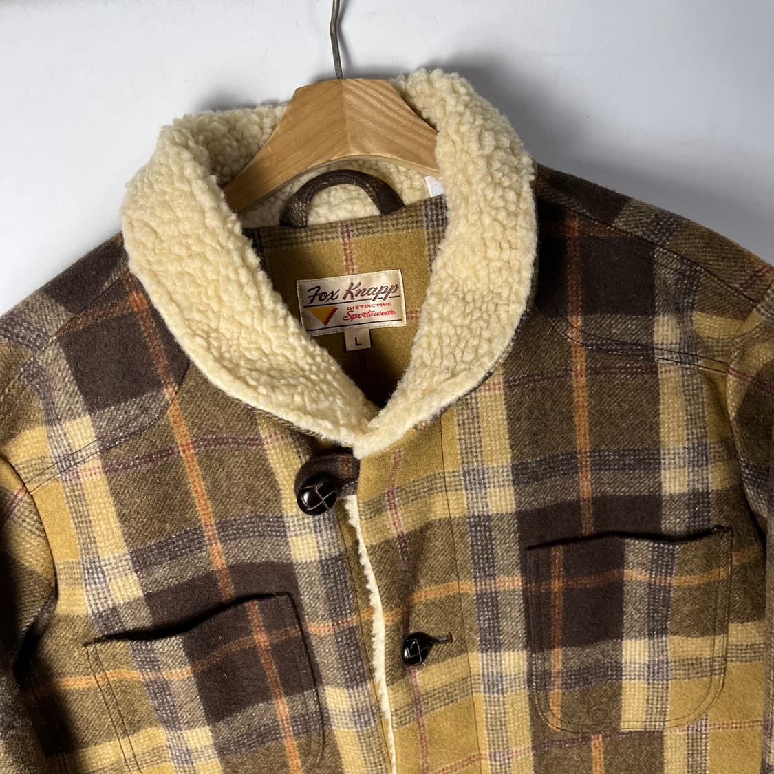 [Fox Knapp] USA 플란넬 숄카라 울 자켓 상품이미지2
