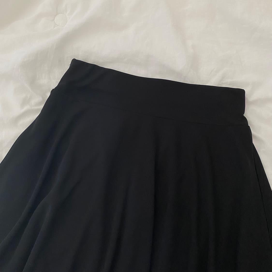 빈티지 블랙 미디 플레어 스커트 상품이미지2