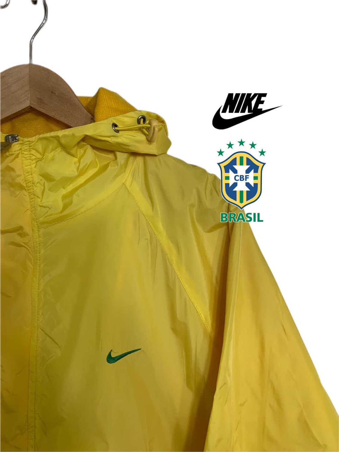 [L] Nike 브라질 축구대표팀 로고 바람막이 상품이미지1