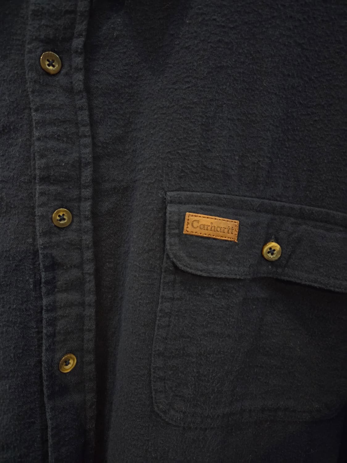 CARHARTT 칼하트 네이비 모직긴팔셔츠 상품이미지4