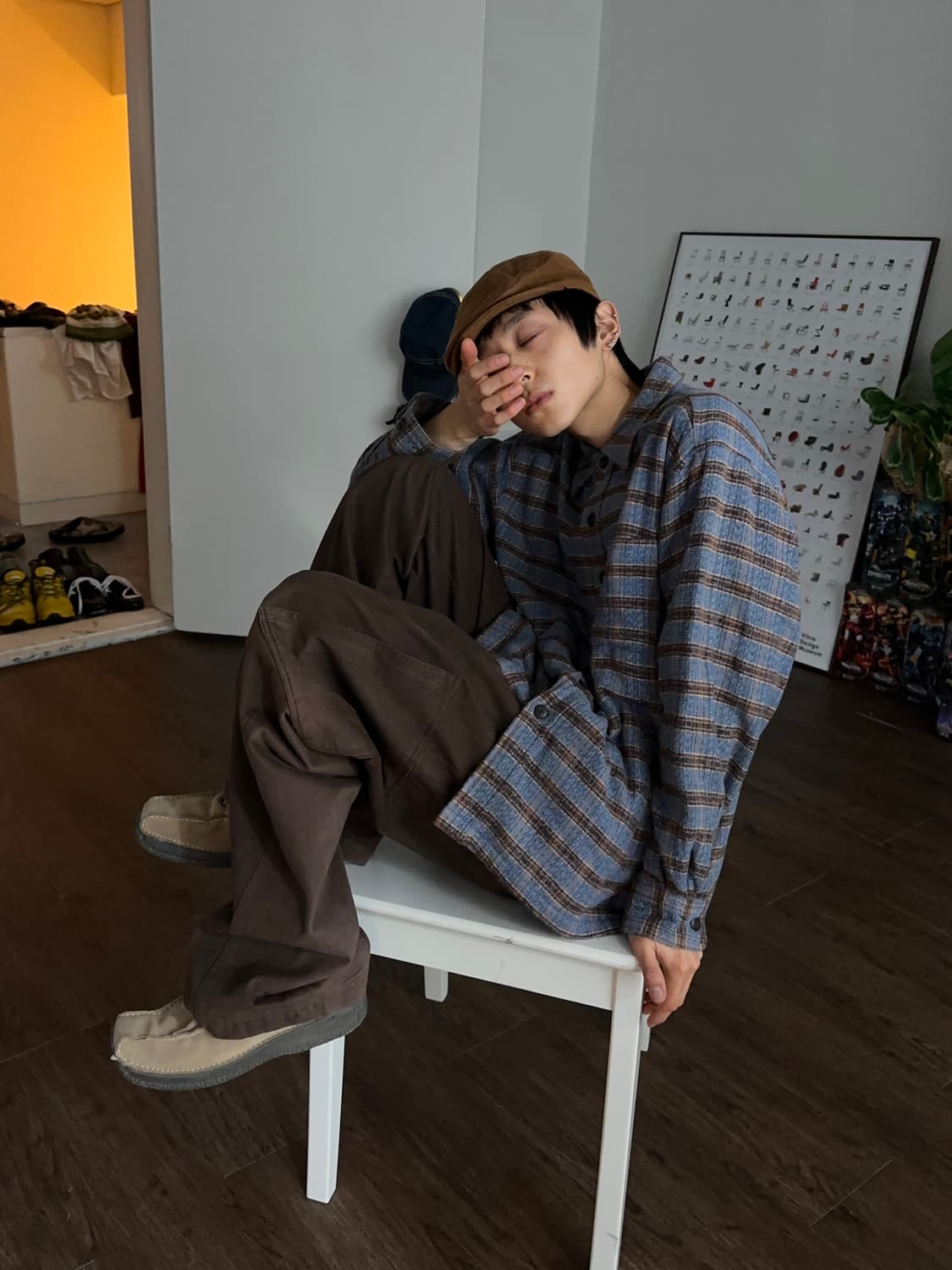 Beverly Hills Polo Club 체크 셔츠 자켓 상품이미지1