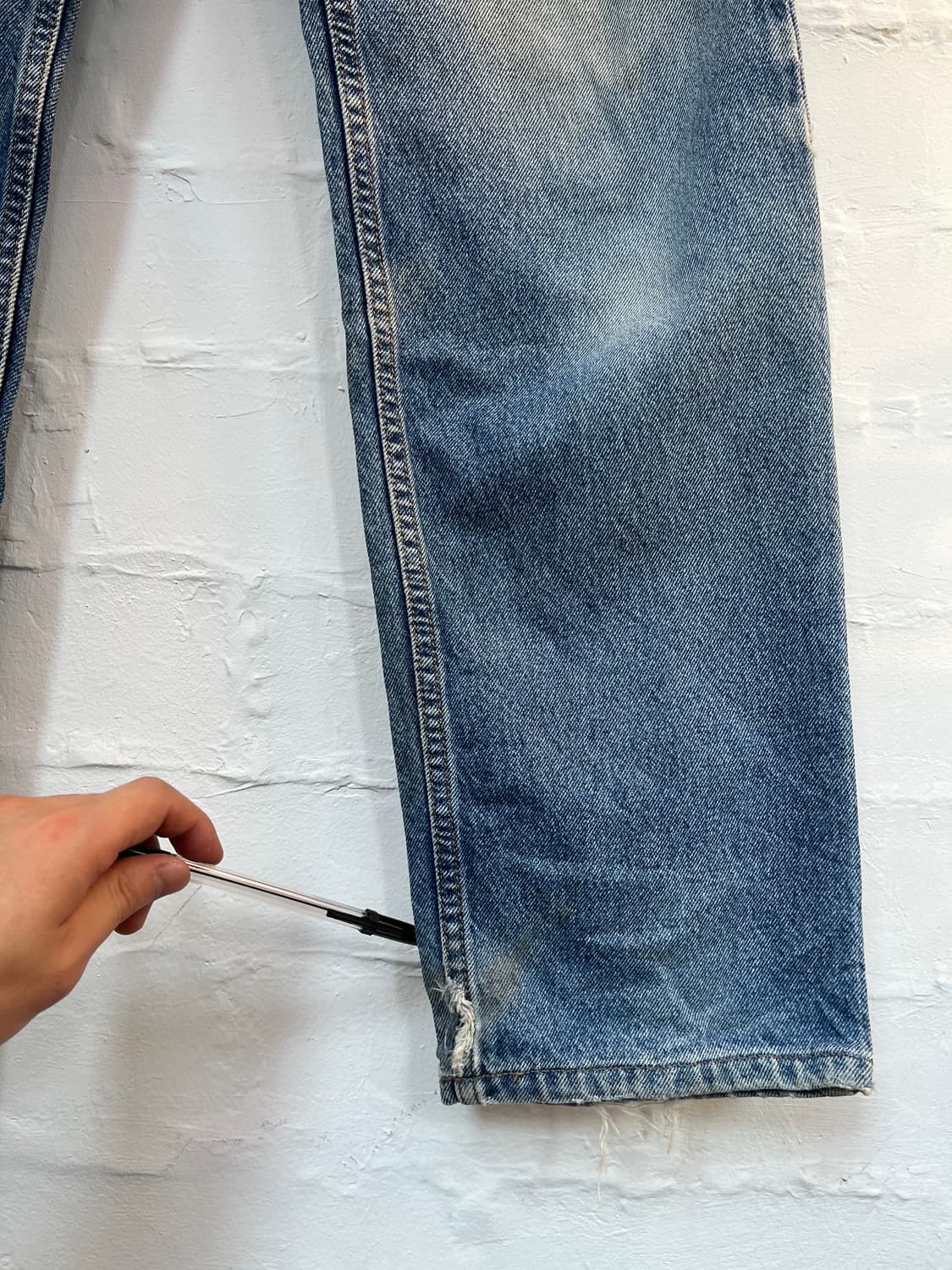 Levis 610 오렌지탭 워싱 데님 팬츠 30x32 상품이미지5