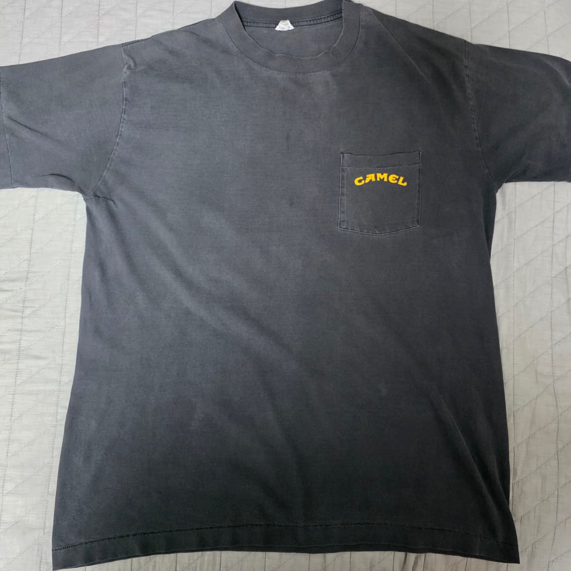 [XL] 90s 빈티지 카멜 프로모 본 투비 스무스 포켓 티셔츠 페이드 상품이미지5
