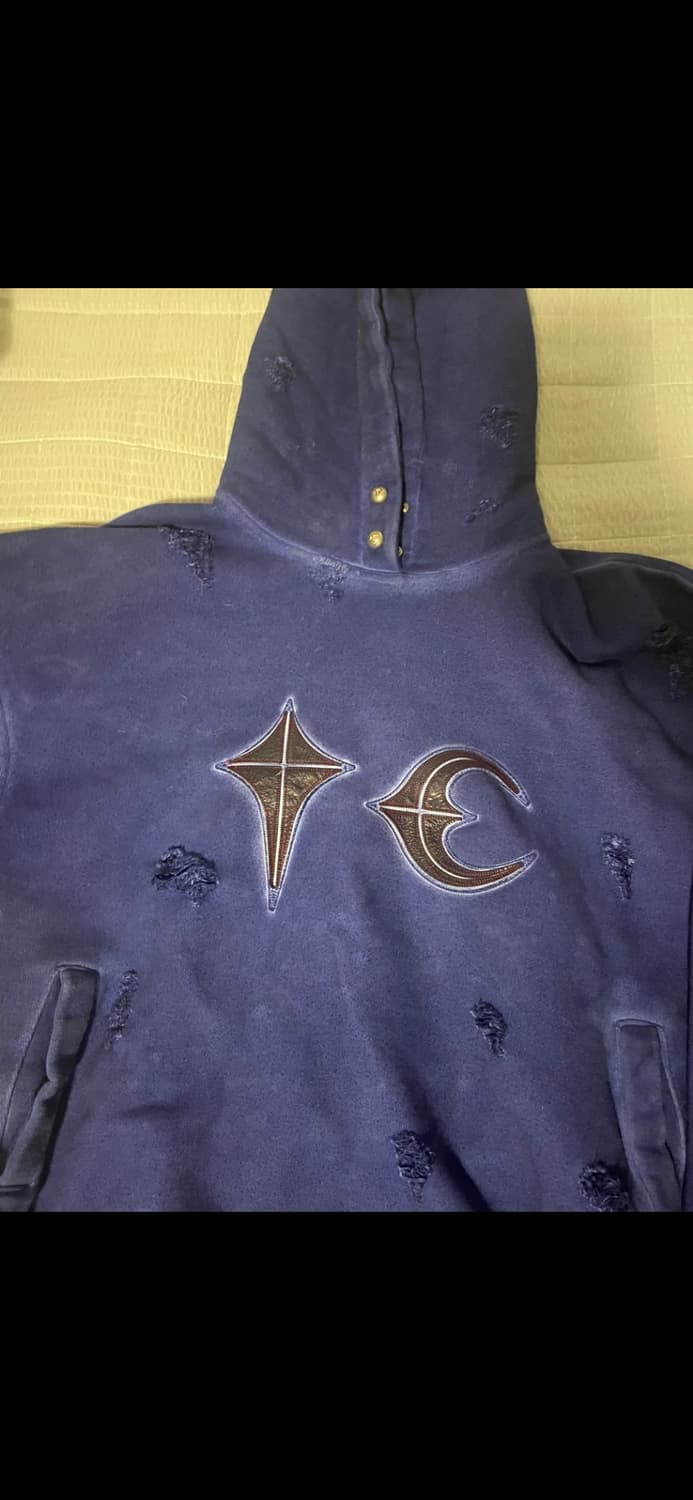 떠그클럽 락 후드 데미지 블루 상품이미지2