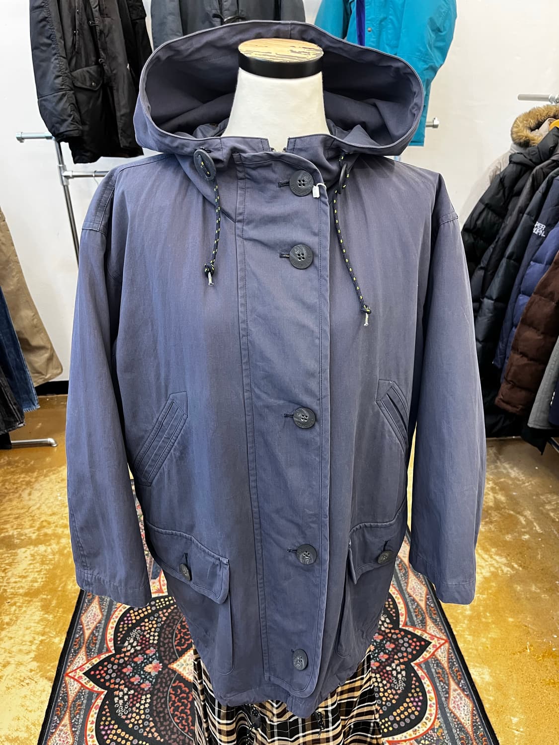 80~90s 버버리 후드 파카 상품이미지2