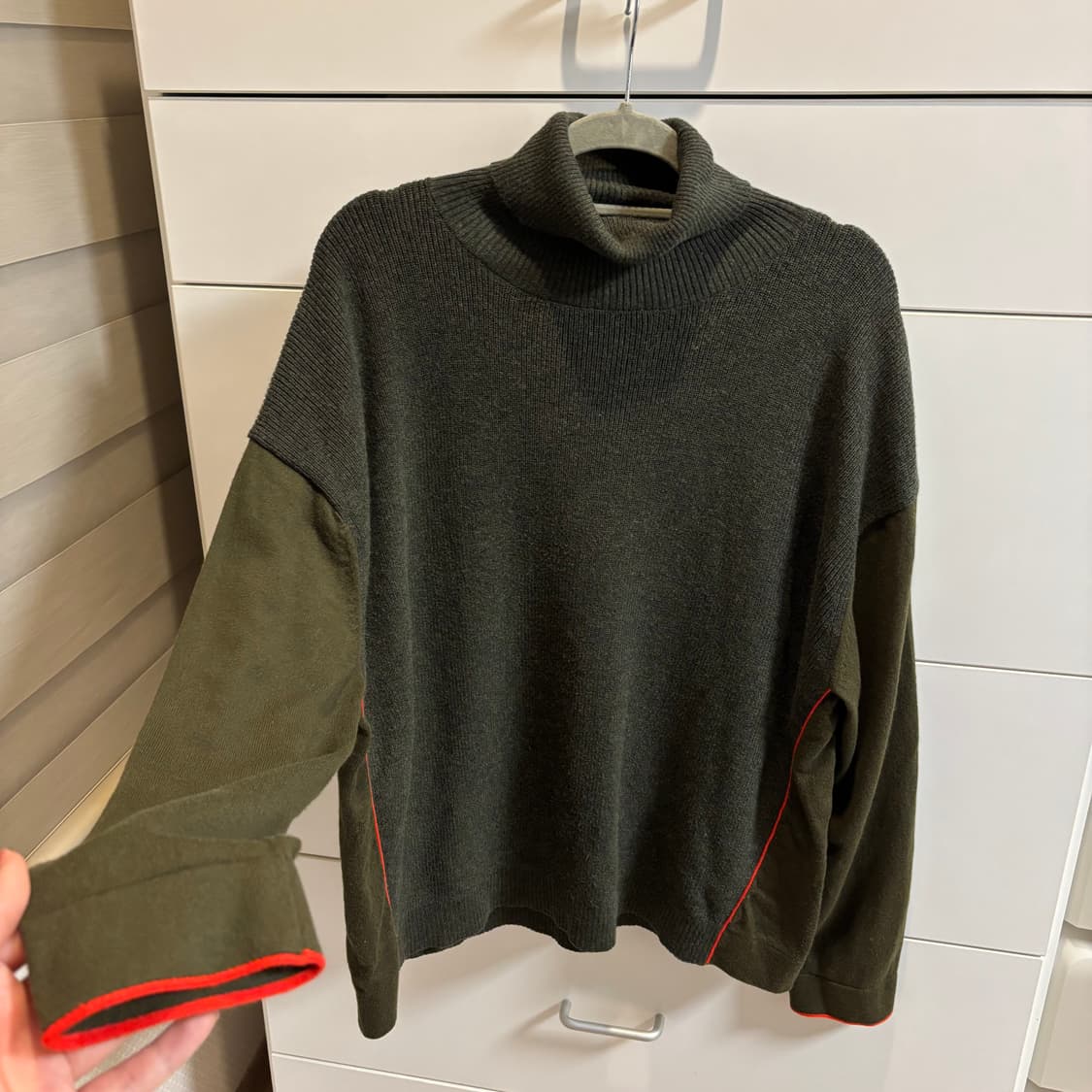 폴스미스(paul smith) 카키 울 터틀넥 니트 상품이미지2