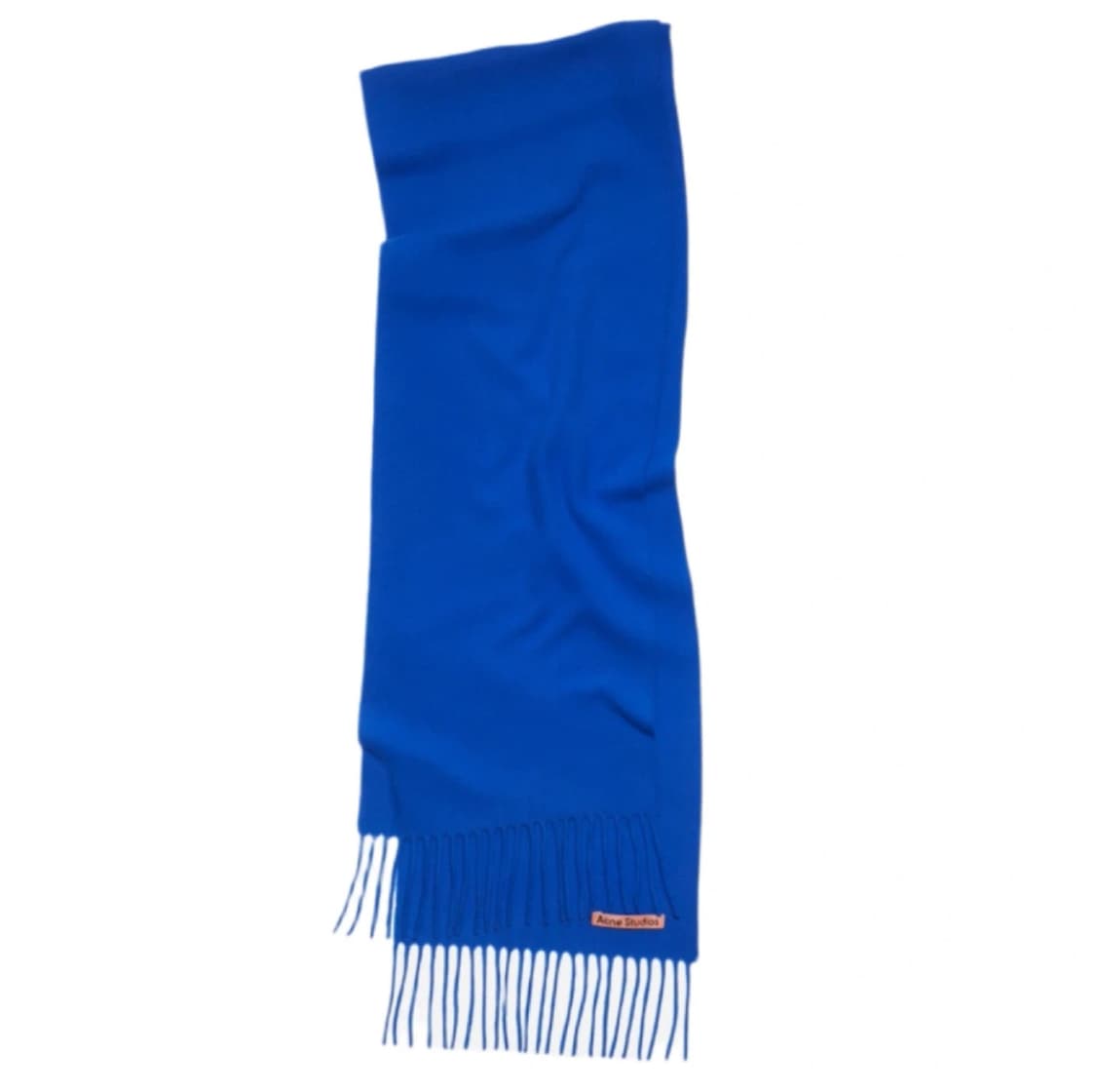 아크네 스튜디오 스키니 프린지 울 머플러 로얄 블루 상품이미지1