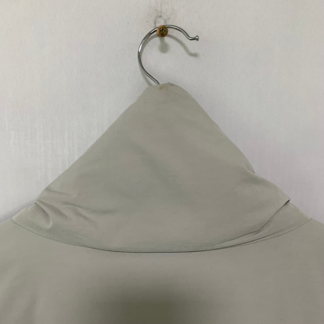 DKNY 빈티지 사선 롱 패딩 그레이 여성 점퍼 상품이미지5