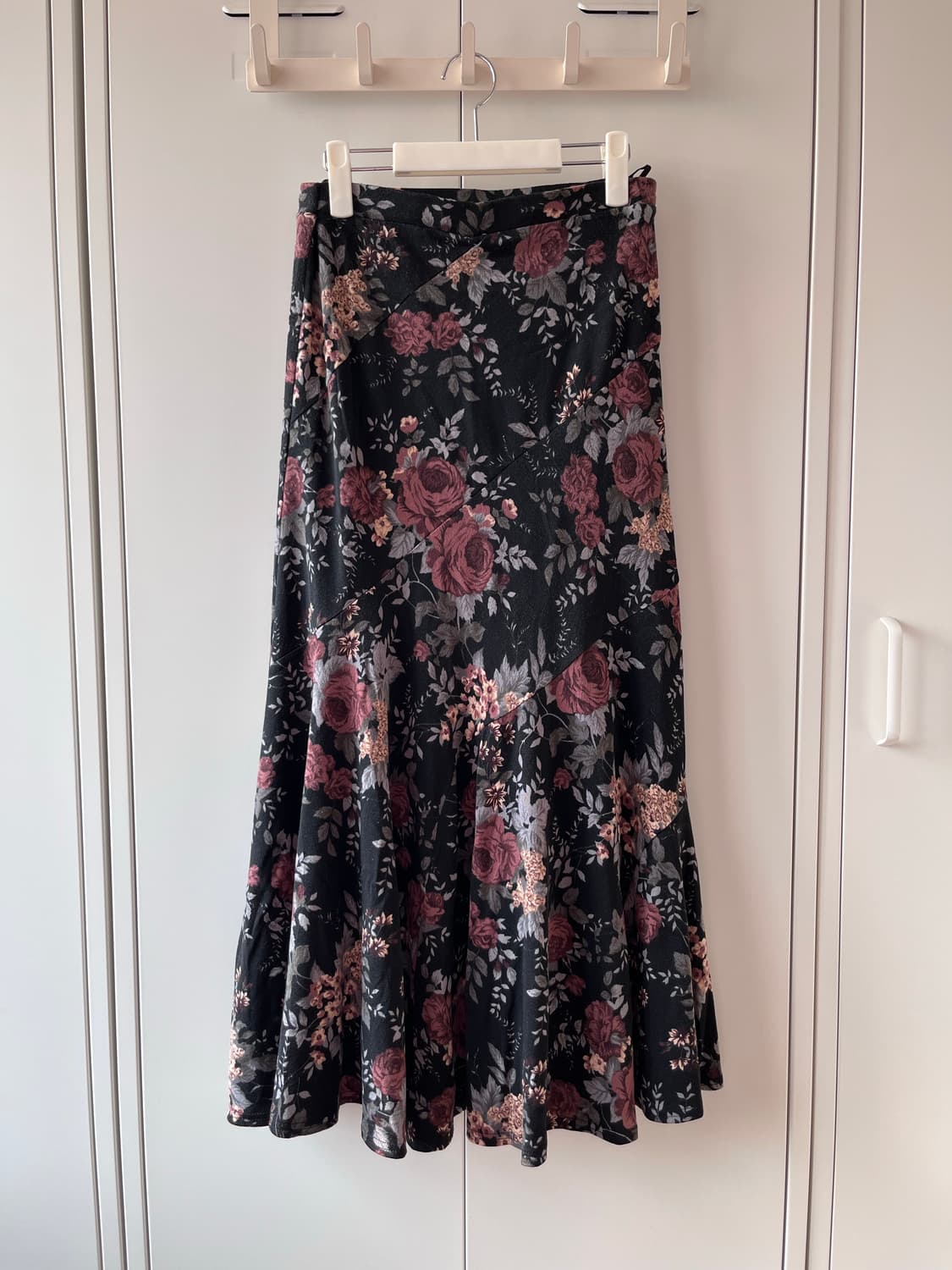 Vintage 장미꽃 플레어 롱스커트 상품이미지2