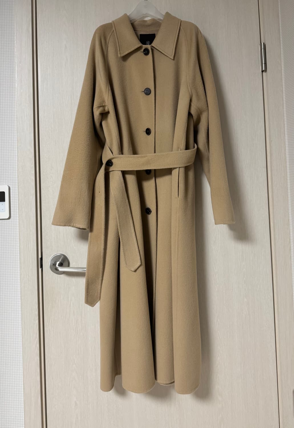 루흐 a17h 카멜베이지 벨티드 캐시미어 코트 상품이미지4