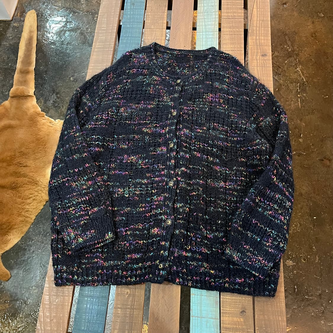 빈티지 핸드메이드 니트 가디건 상품이미지1
