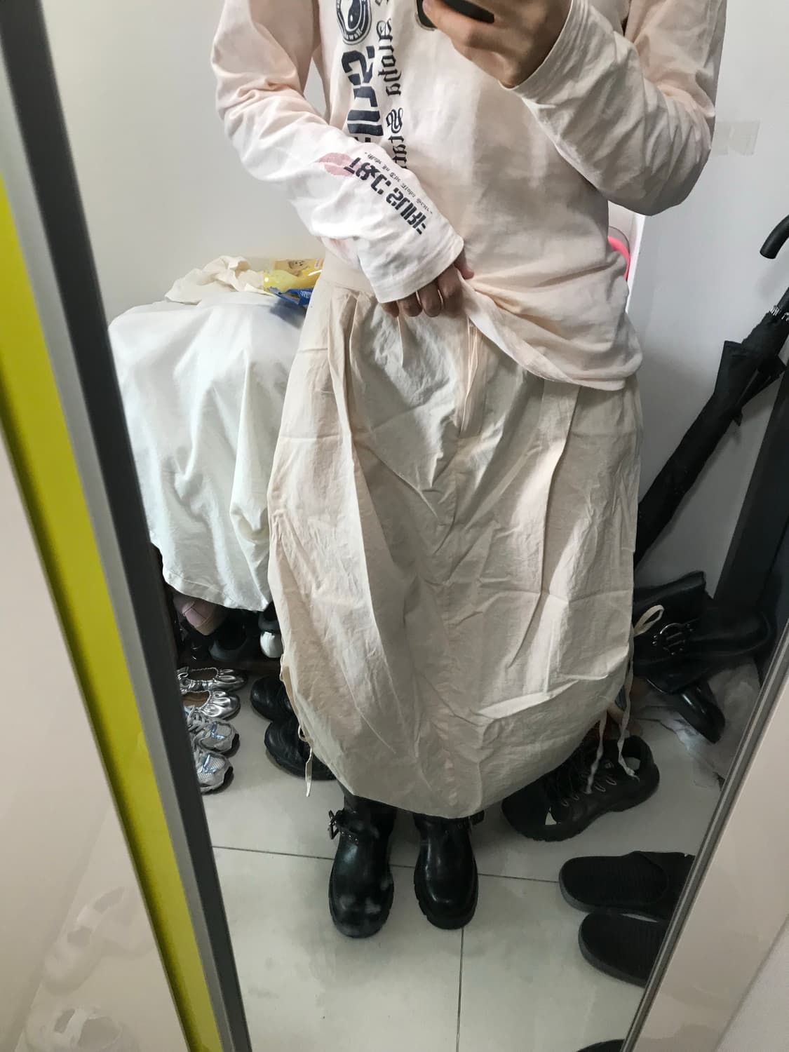 빈티지 셔링 스커트 상품이미지2