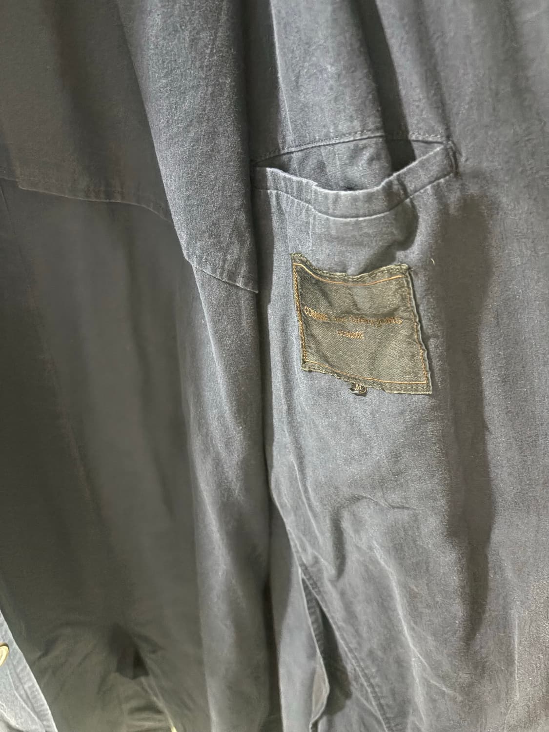 꼼데가르송 옴므 싱글코트 네이비 m 상품이미지4