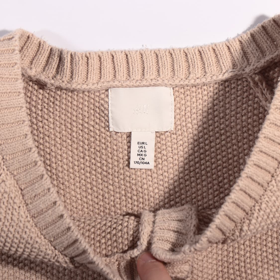 H&M 크롭 반팔 가디건 B632 상품이미지3