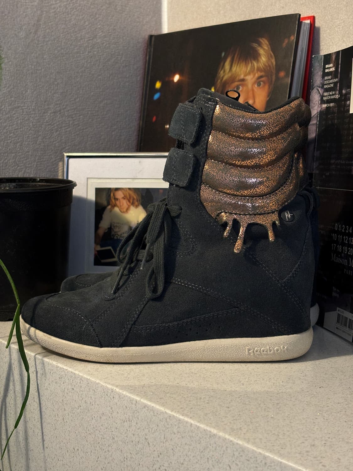 리복 X 앨리샤 키스 스웨이드 인힐 부츠 상품이미지4