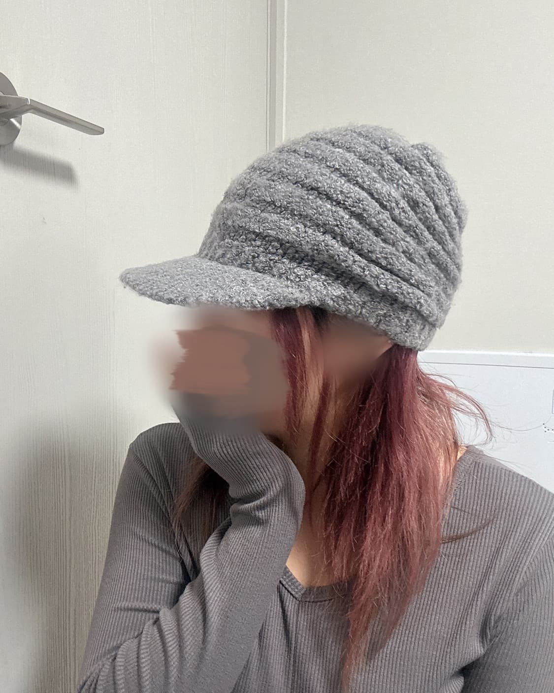 코모 백 셔링 니트 캡 상품이미지6