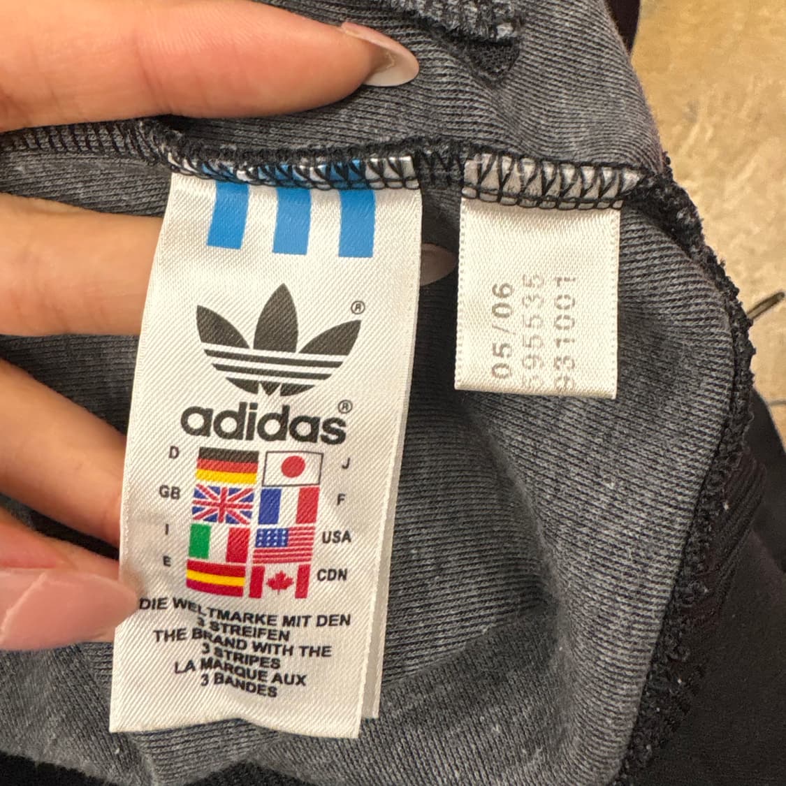 [정품/85] 아디다스 블랙 핑크 삼선 후드집업 져지 b16 상품이미지7