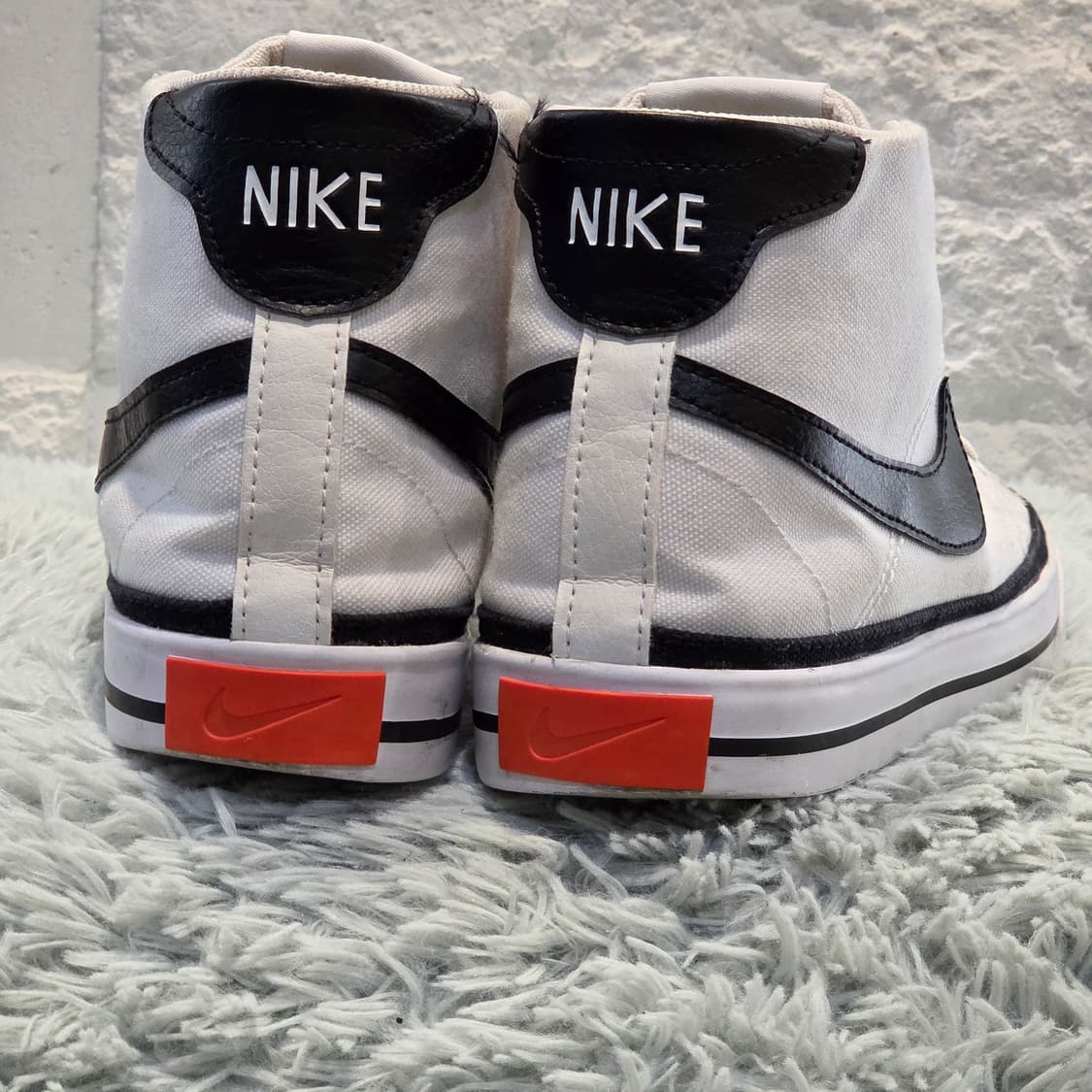 3q-29:나이키 캔버스 하이탑 스니커즈 DD0161-100 (25cm) 상품이미지3