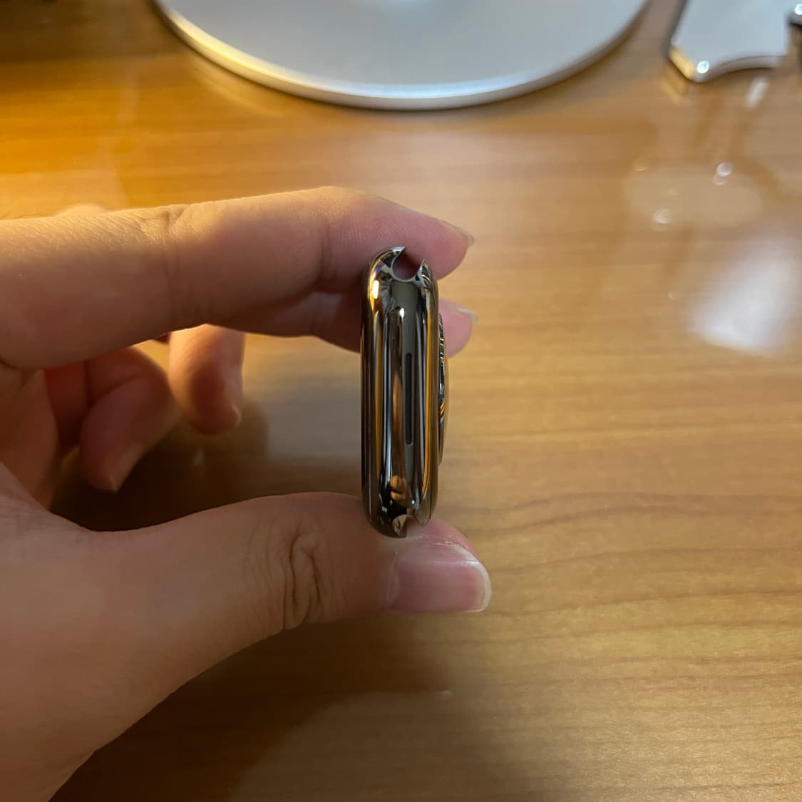 애플워치7 스테인리스 그래파이트 41mm + 로이드 가죽 스트랩 새상품 상품이미지7