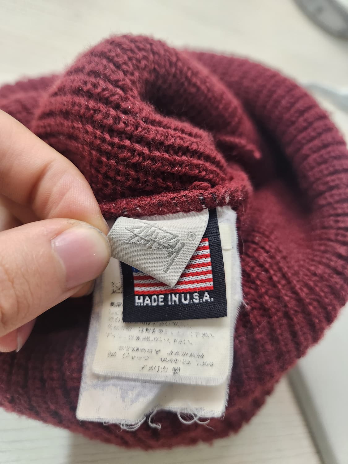 스투시 비니 버건디 상품이미지4