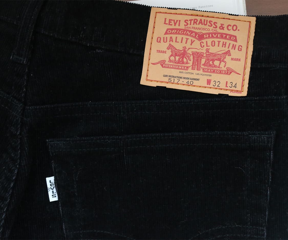 2000s 리바이스 517 블랙 코듀로이 팬츠 상품이미지7