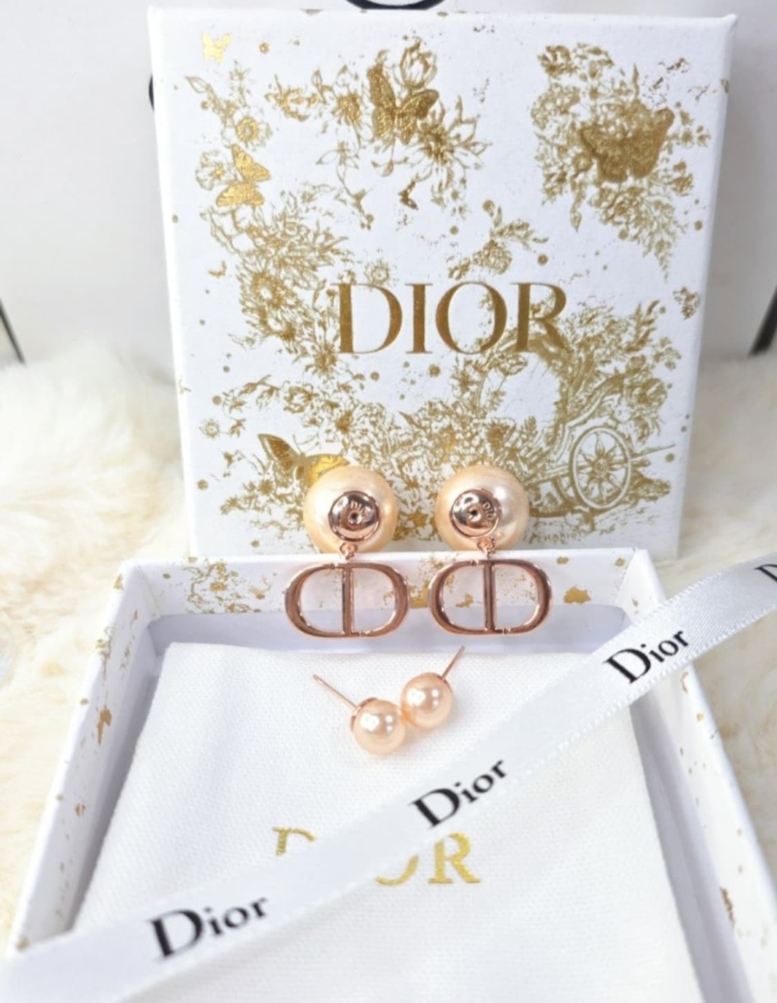 빈티지 디올 진주 업사이클링 귀걸이 상품이미지3