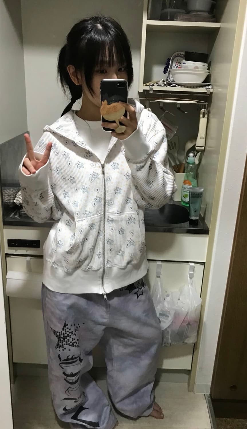 샵페어리 팝핑 스타 하트 후드집업 상품이미지2