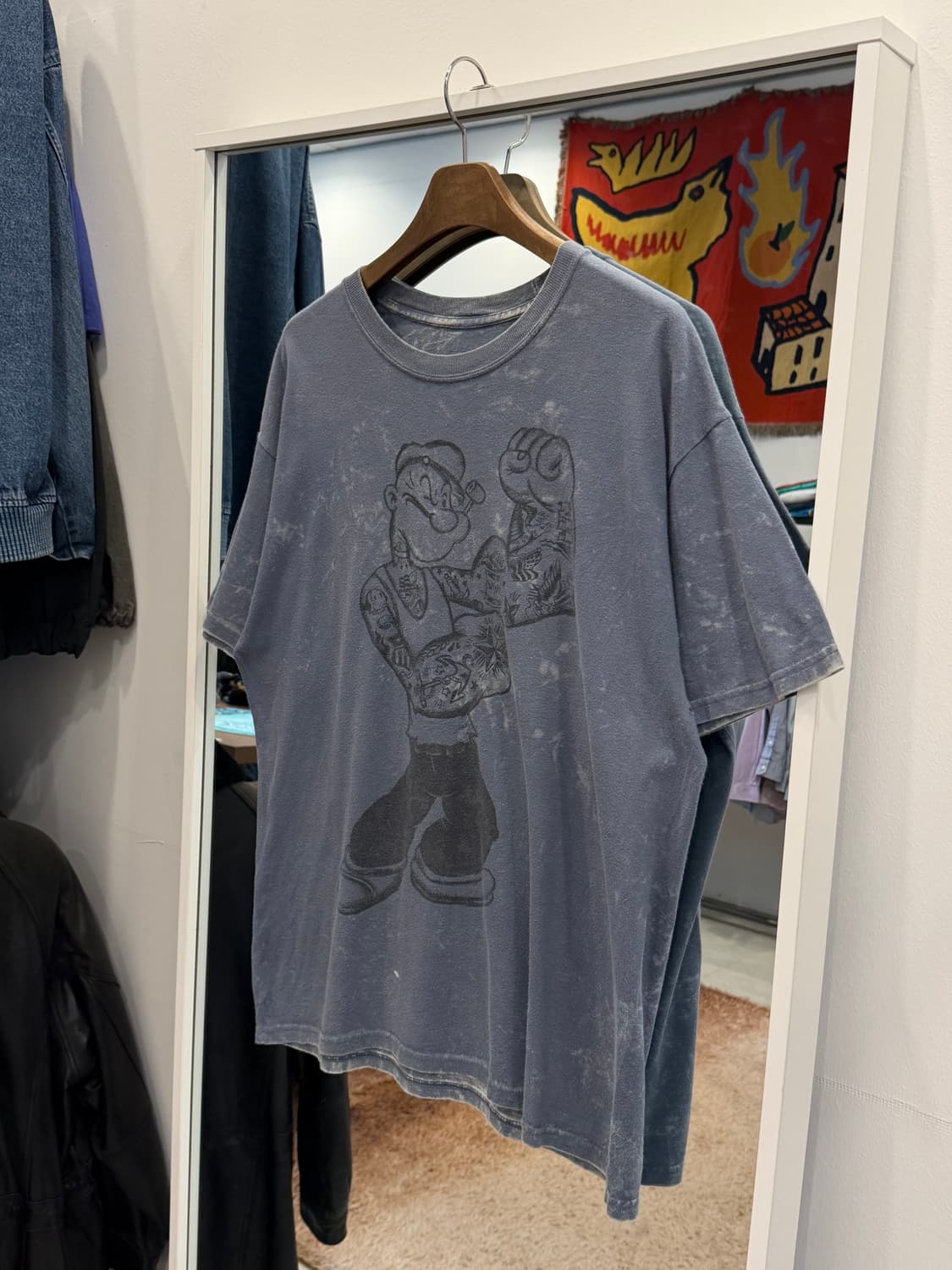 Popeye 뽀빠이 타이다이 카툰 반팔 티셔츠 상품이미지1