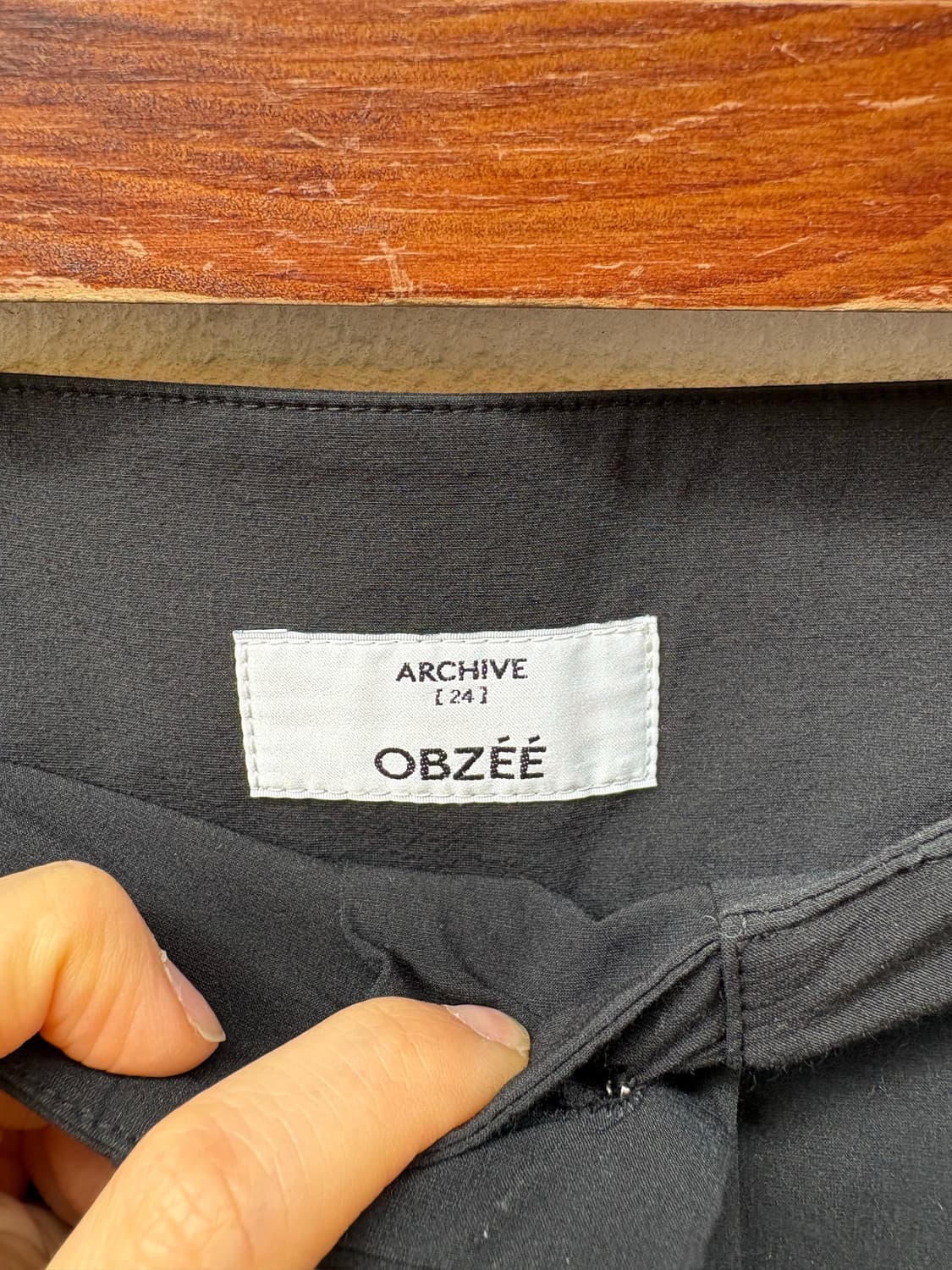 오브제 블랙스커트 상품이미지3