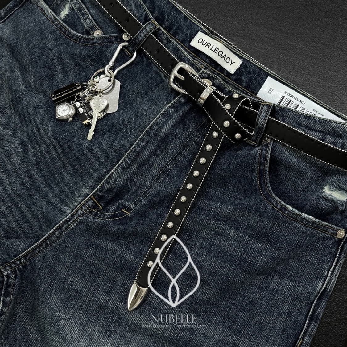 🌗 Ball stud western belt / 볼 스터드 웨스턴 벨트 상품이미지1