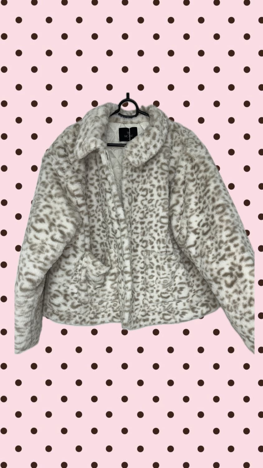 갸루깔 퍼 자켓 상품이미지1