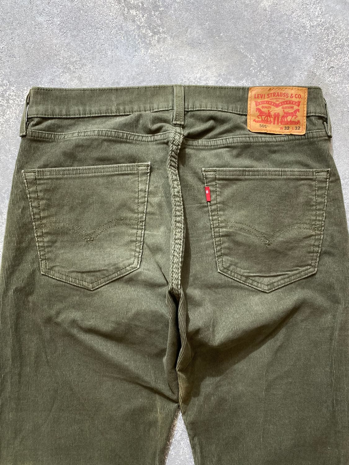 [32] Levi's 505 리바이스 페이디드 그린 코듀로이 팬츠 상품이미지6