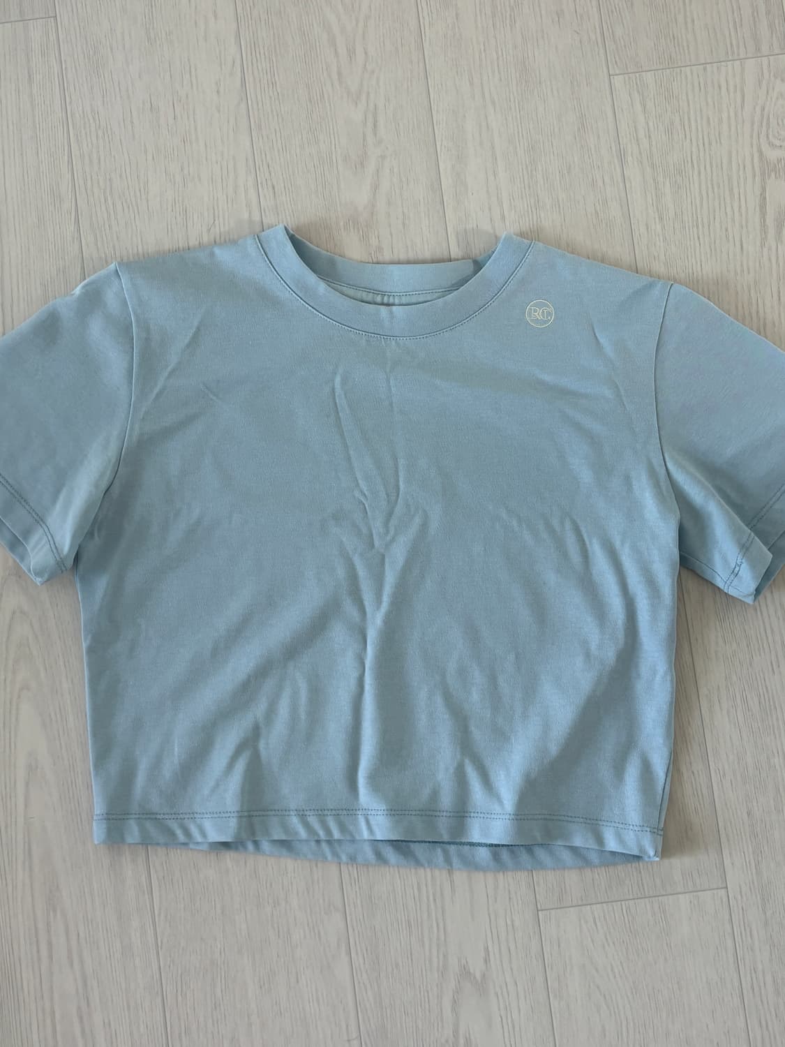 rc logo crop t-shirts (light blue) 상품이미지1