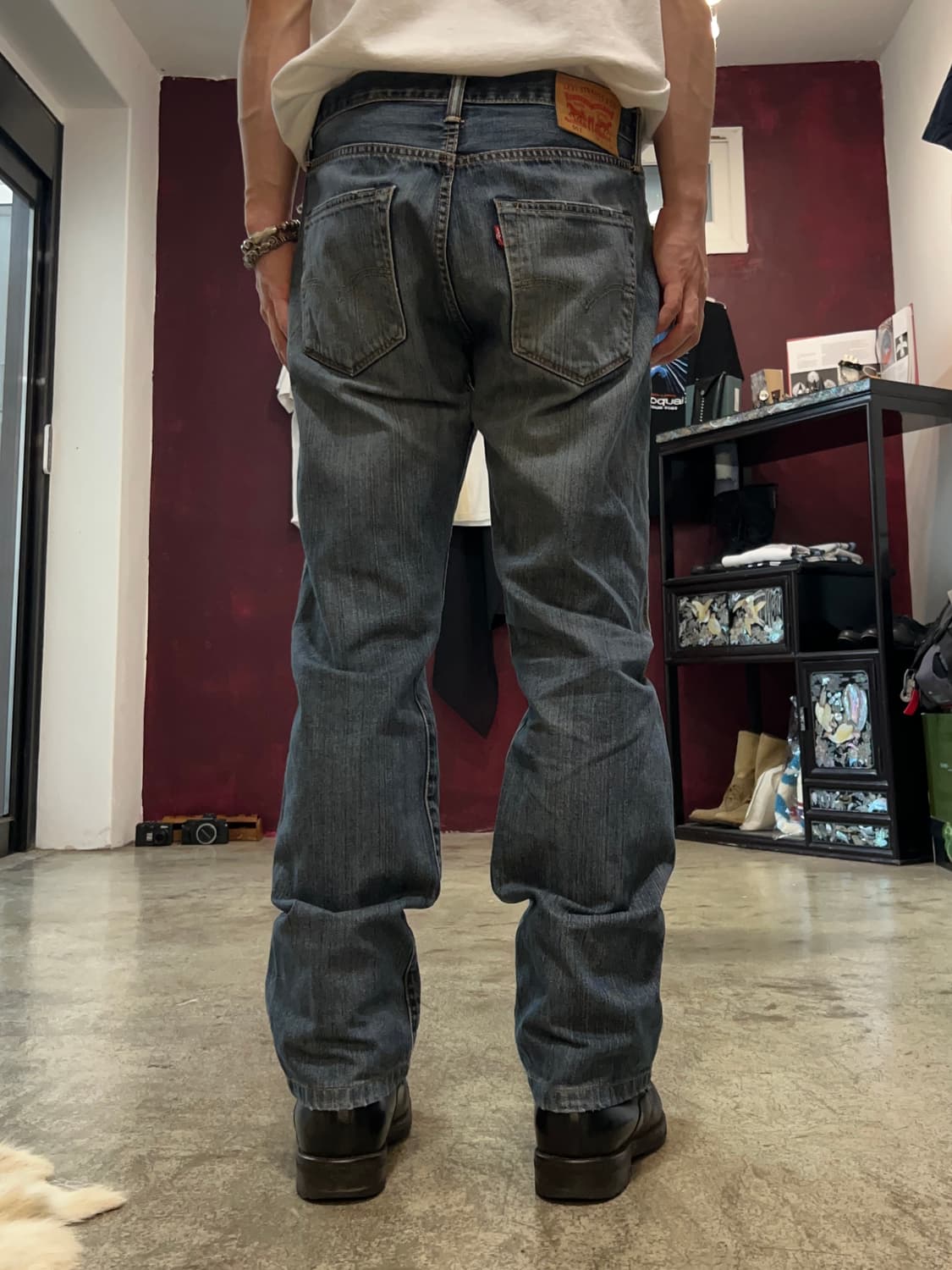 Levis (리바이스) 501 스트레이트 데님 팬츠 상품이미지4